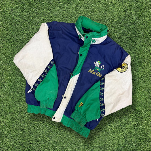 Vintage Notre Dame Pull Over Jacket
